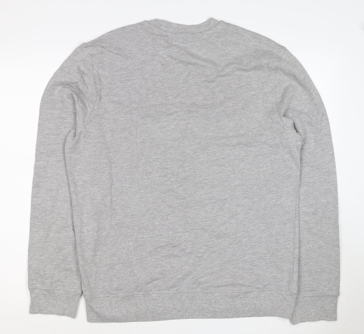 Next Men's Grey M Regular Fit Embroidered Logo Crew Neck Sweatshirt