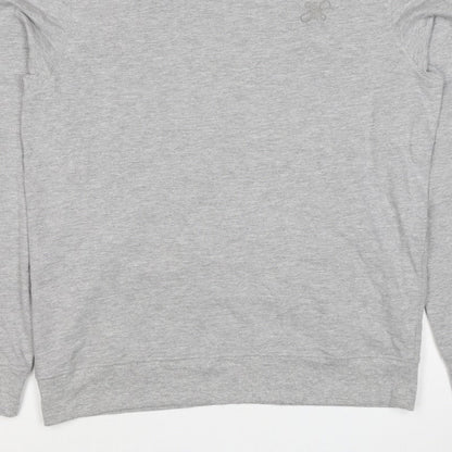 Next Men's Grey M Regular Fit Embroidered Logo Crew Neck Sweatshirt