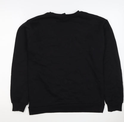 Wednesday Girls Black 13-14 Years Pullover Graphic Sweatshirt