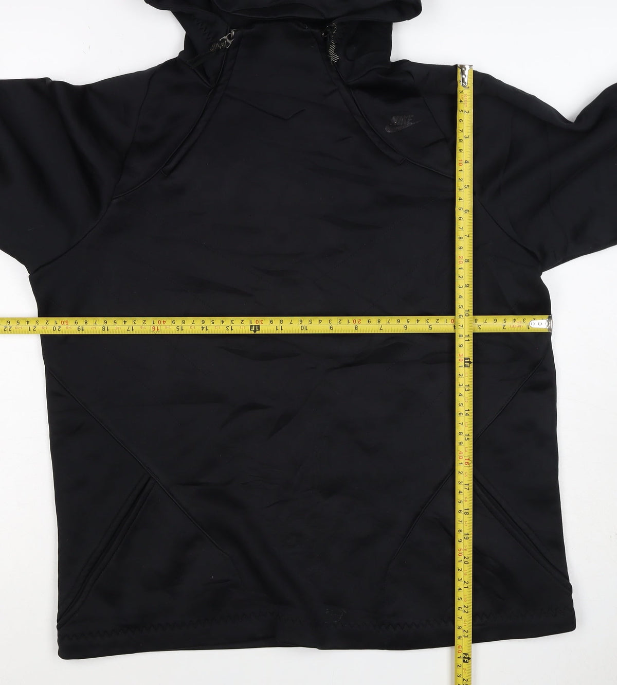 Nike Men’s Black S 1/4 Zip Hooded Pullover Hoodie Logo
