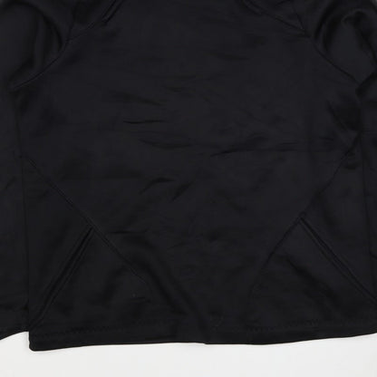 Nike Men’s Black S 1/4 Zip Hooded Pullover Hoodie Logo