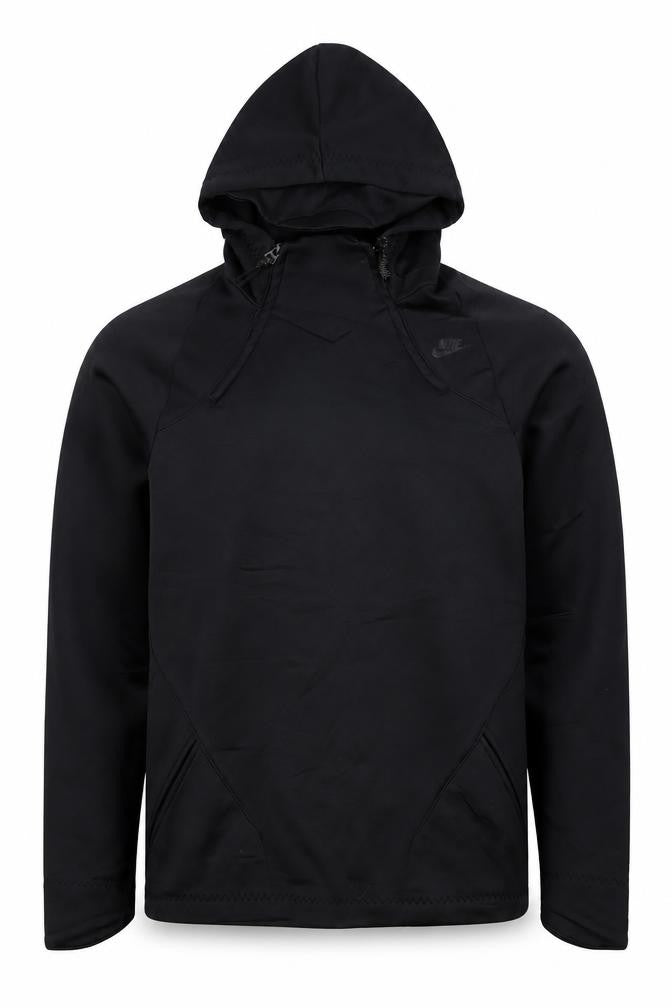 Nike Men’s Black S 1/4 Zip Hooded Pullover Hoodie Logo