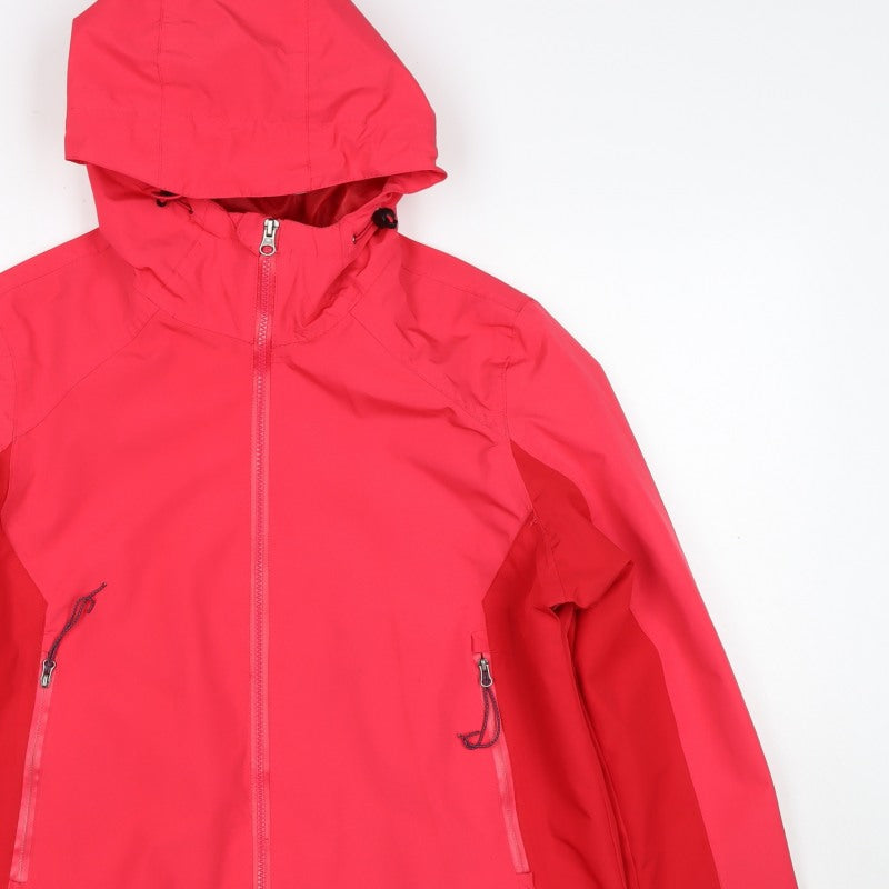 Rocktrail Women Red M Hooded Rain Coat Jacket Water Resistant Full Zip