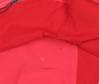 Rocktrail Women Red M Hooded Rain Coat Jacket Water Resistant Full Zip