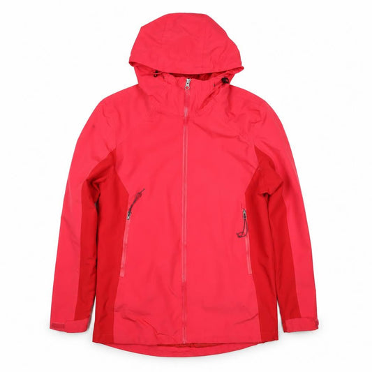 Rocktrail Women Red M Hooded Rain Coat Jacket Water Resistant Full Zip