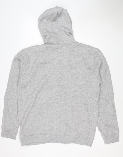 British Eagle Men’s Grey 3XL Full Zip Hooded Fleece Hoodie