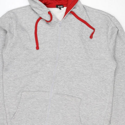 British Eagle Men’s Grey 3XL Full Zip Hooded Fleece Hoodie