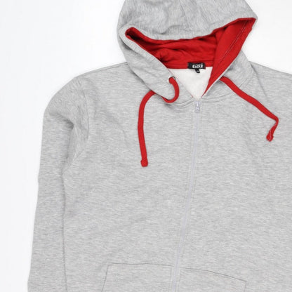 British Eagle Men’s Grey 3XL Full Zip Hooded Fleece Hoodie