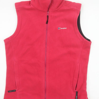 Berghaus Women’s Pink UK 14 Fleece Bodywarmer Zip Outdoor Waistcoat
