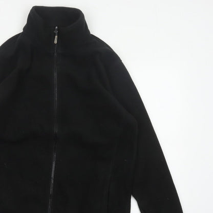 Trojan Mens Black M Full Zip Fleece Jacket Stand-Up Collar