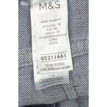 Marks & Spencer Women’s Blue Size 18 Long Mom High Rise Jeans