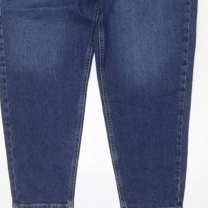 Marks & Spencer Women’s Blue Size 18 Long Mom High Rise Jeans