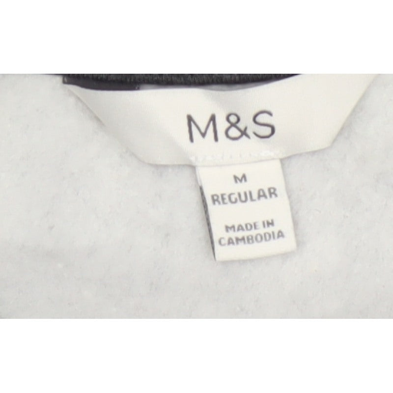 Marks and Spencer Women Black M Rhinestone Pullover Sweatshirt