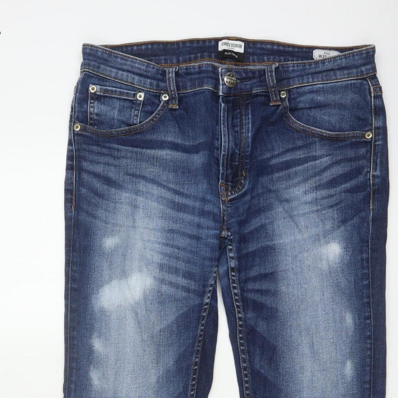 Chevignon Men’s Blue W32 L32 Slim Taper Vintage 57 Jeans