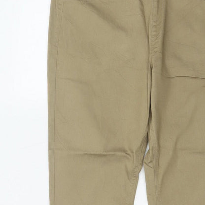Marks & Spencer Women Brown UK 16 Short Skinny Cotton Jeggings