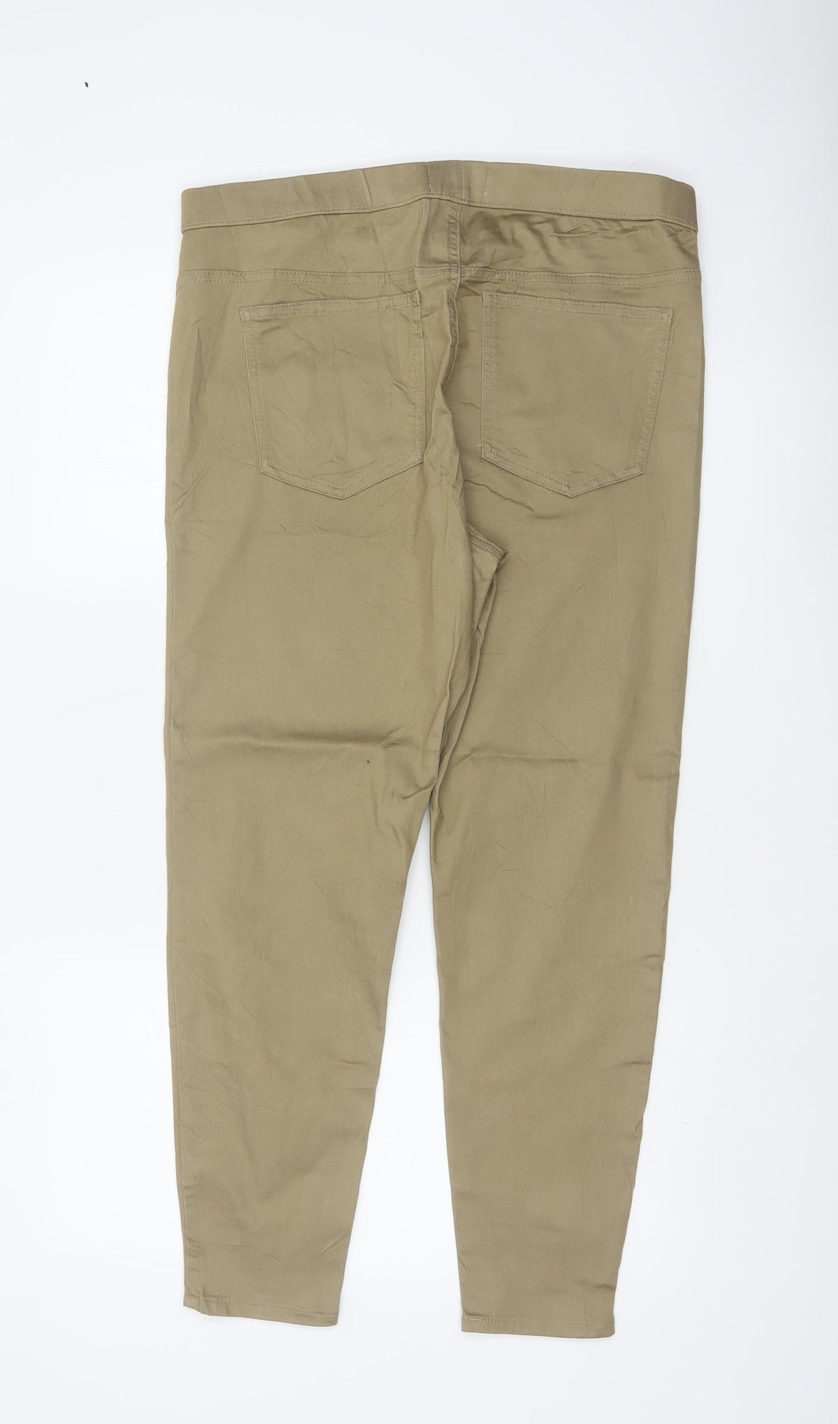 Marks & Spencer Women Brown UK 16 Short Skinny Cotton Jeggings