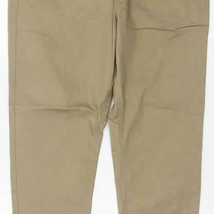 Marks & Spencer Women Brown UK 16 Short Skinny Cotton Jeggings