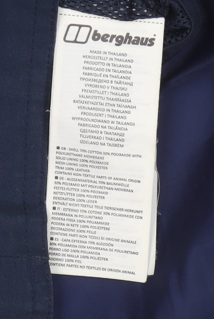 Berghaus Women’s Blue UK 12 Hooded Long Waterproof Parka Jacket