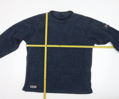 Kickers Men’s Blue M Fleece Crew Neck Pullover Sweatshirt Logo