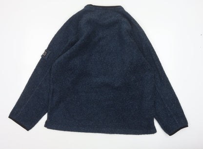 Kickers Men’s Blue M Fleece Crew Neck Pullover Sweatshirt Logo