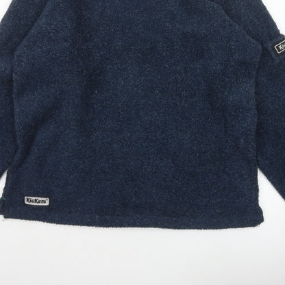 Kickers Men’s Blue M Fleece Crew Neck Pullover Sweatshirt Logo