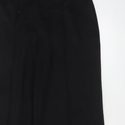 M&S Women’s Black Size 14 Regular Wide Leg Smart Trousers