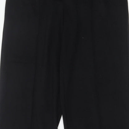 M&S Women’s Black Size 14 Regular Wide Leg Smart Trousers
