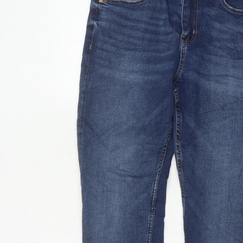 M&S The Lily Women’s Blue Skinny Jeans UK 12 Short Stretch