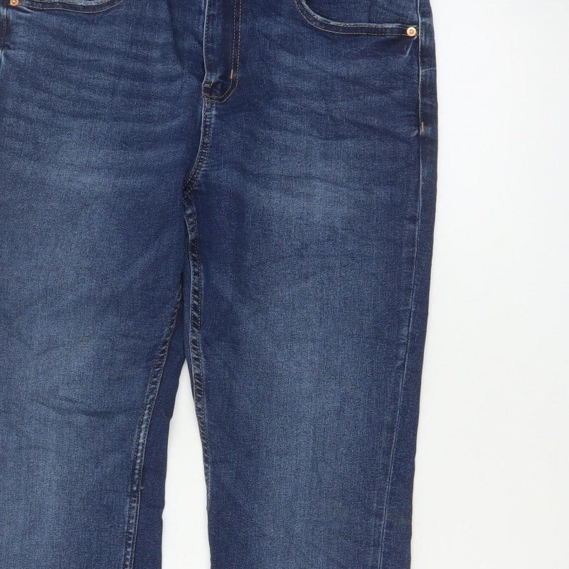 M&S The Lily Women’s Blue Skinny Jeans UK 12 Short Stretch