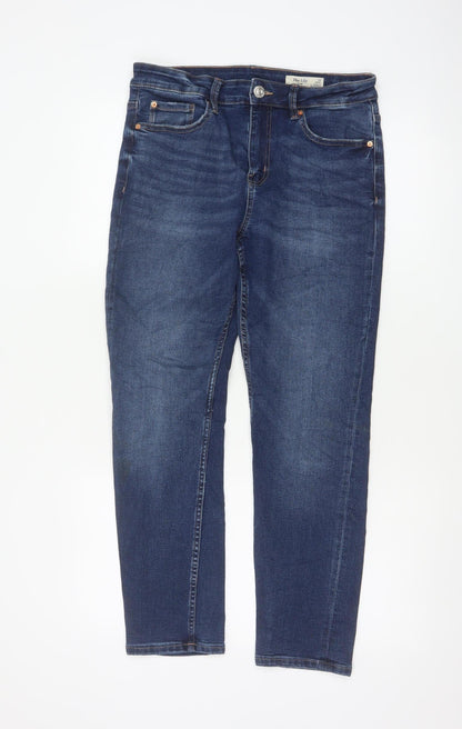 M&S The Lily Women’s Blue Skinny Jeans UK 12 Short Stretch