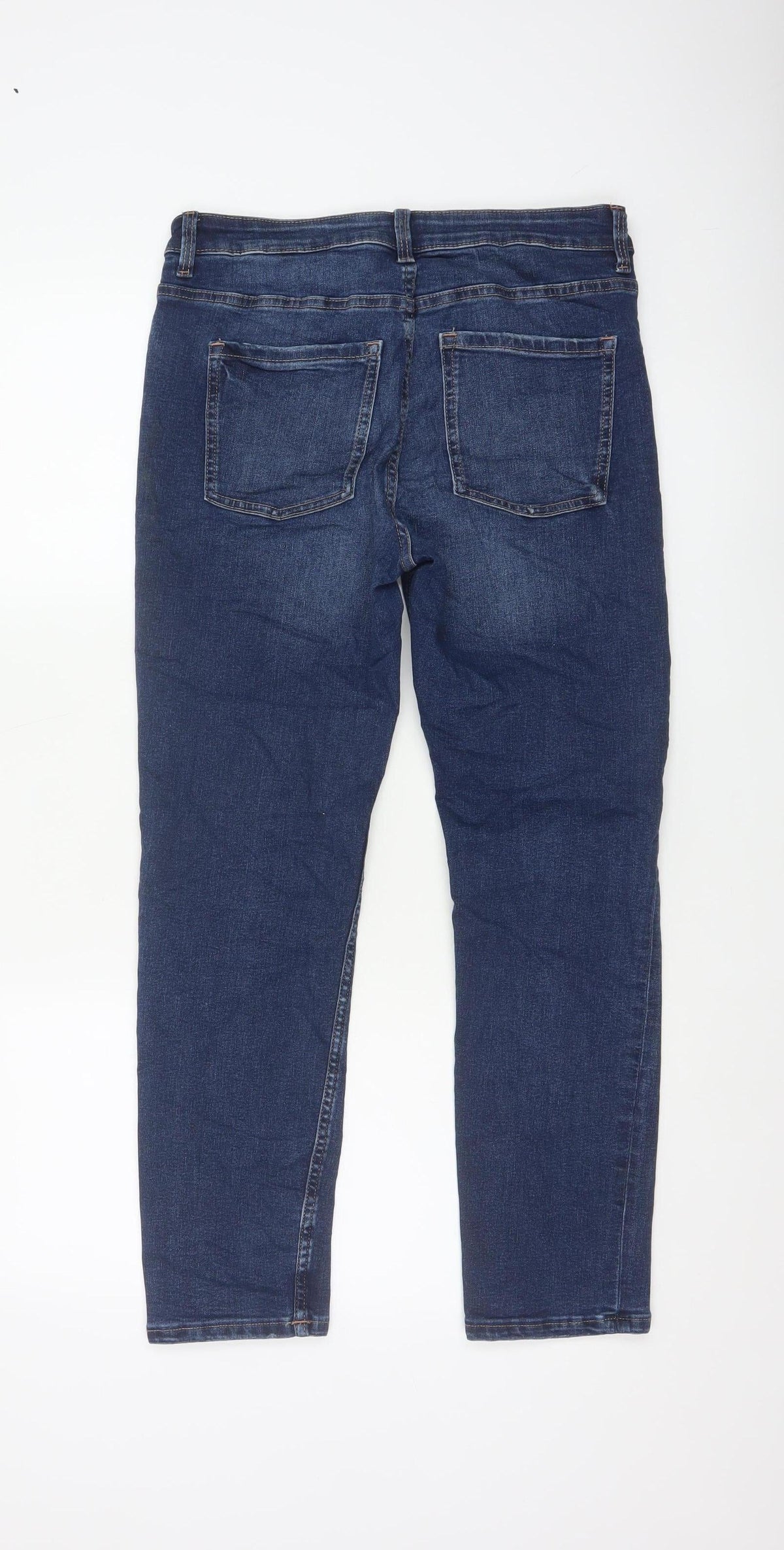 M&S The Lily Women’s Blue Skinny Jeans UK 12 Short Stretch