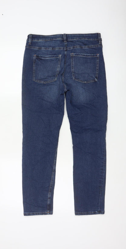M&S The Lily Women’s Blue Skinny Jeans UK 12 Short Stretch