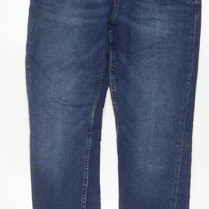 M&S The Lily Women’s Blue Skinny Jeans UK 12 Short Stretch