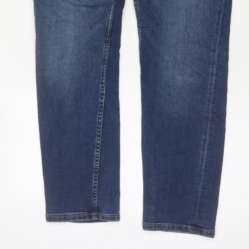 M&S The Lily Women’s Blue Skinny Jeans UK 12 Short Stretch