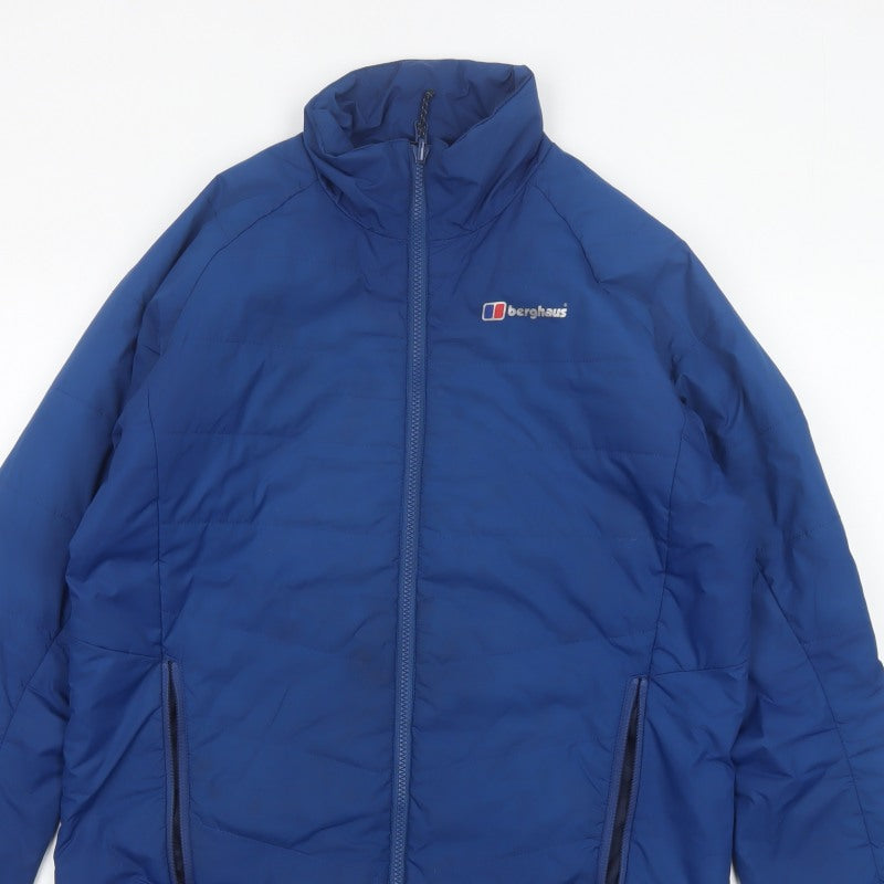 Berghaus Men's Blue M Puffer Jacket Insulated Full Zip Outdoor