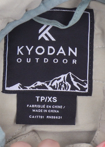Kyodan Outdoor Women's Multicoloured XS Quilted Hooded Pullover Fleece