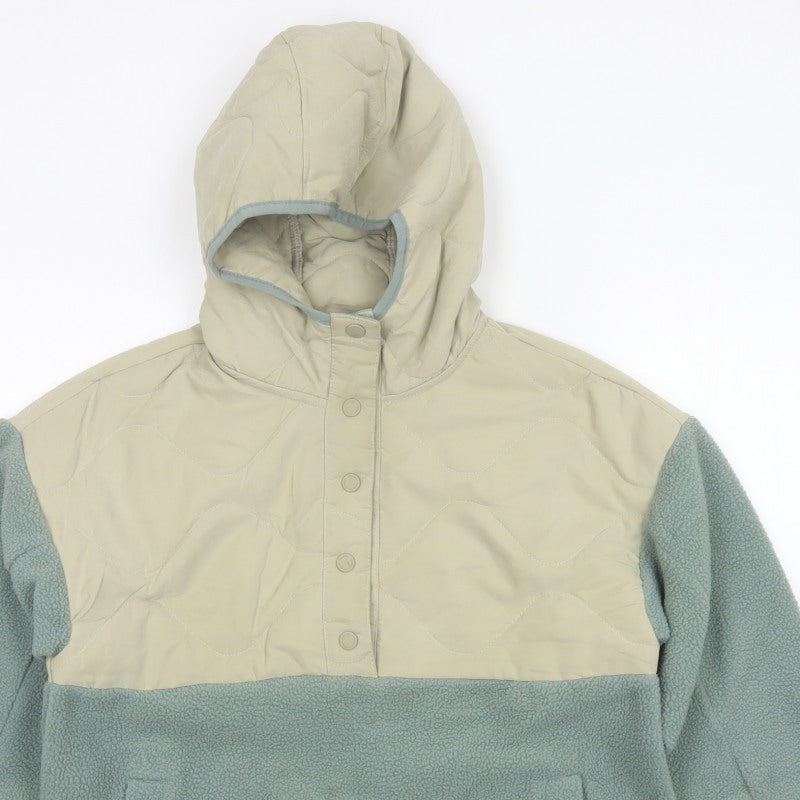 Kyodan Outdoor Women's Multicoloured XS Quilted Hooded Pullover Fleece