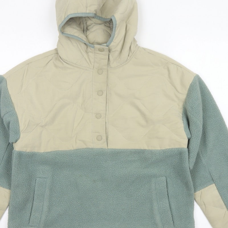 Kyodan Outdoor Women's Multicoloured XS Quilted Hooded Pullover Fleece