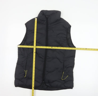 Marks & Spencer Goodmove Women Black UK 12 Quilted Puffer Gilet Waistcoat