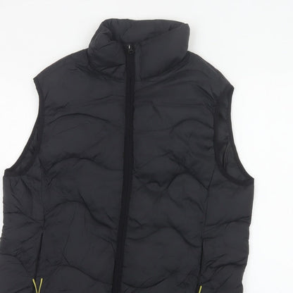 Marks & Spencer Goodmove Women Black UK 12 Quilted Puffer Gilet Waistcoat
