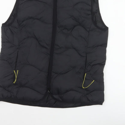 Marks & Spencer Goodmove Women Black UK 12 Quilted Puffer Gilet Waistcoat