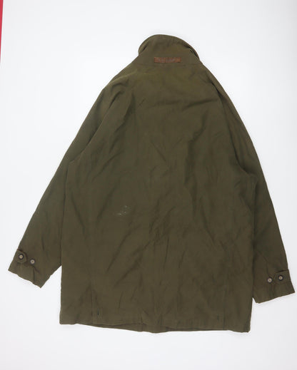 P.G. Field Men’s Green L Rain Coat Cotton Blend Outdoor Jacket
