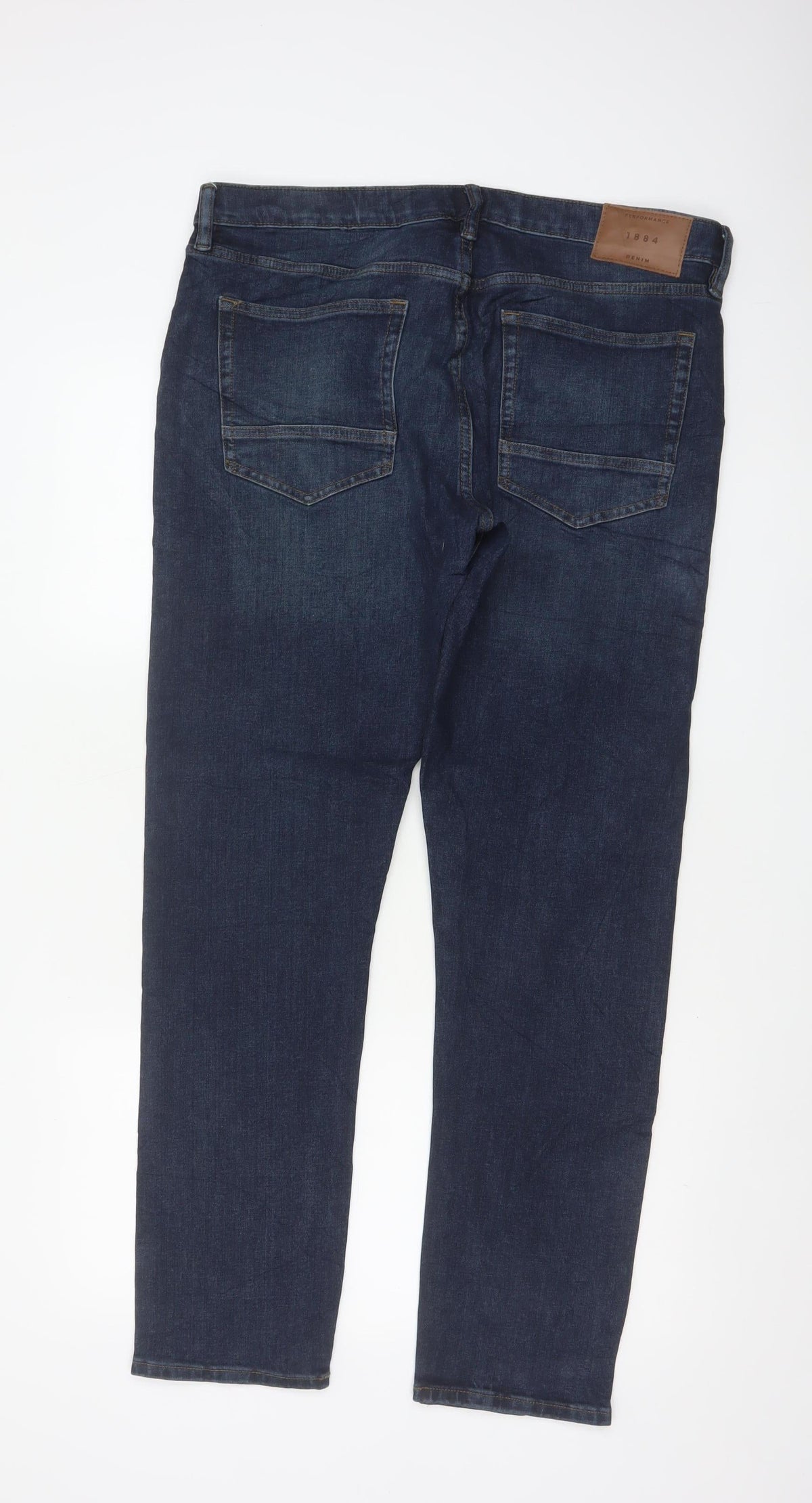 Marks & Spencer Men’s Blue 34/31 Slim Fit 360 Flex Dark Wash Jeans