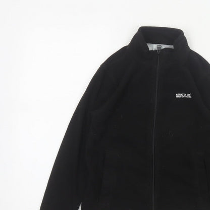 Regatta Boys Black 9-10 Years Fleece Basic Jacket Full Zip