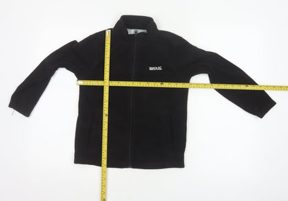 Regatta Boys Black 9-10 Years Fleece Basic Jacket Full Zip