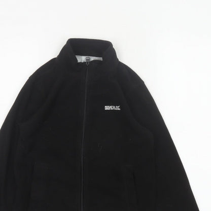 Regatta Boys Black 9-10 Years Fleece Basic Jacket Full Zip