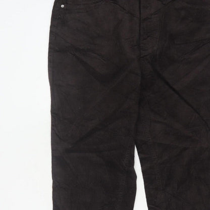 Marks & Spencer Women’s Black Size 18 Stretch Corduroy Trousers