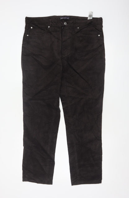 Marks & Spencer Women’s Black Size 18 Stretch Corduroy Trousers
