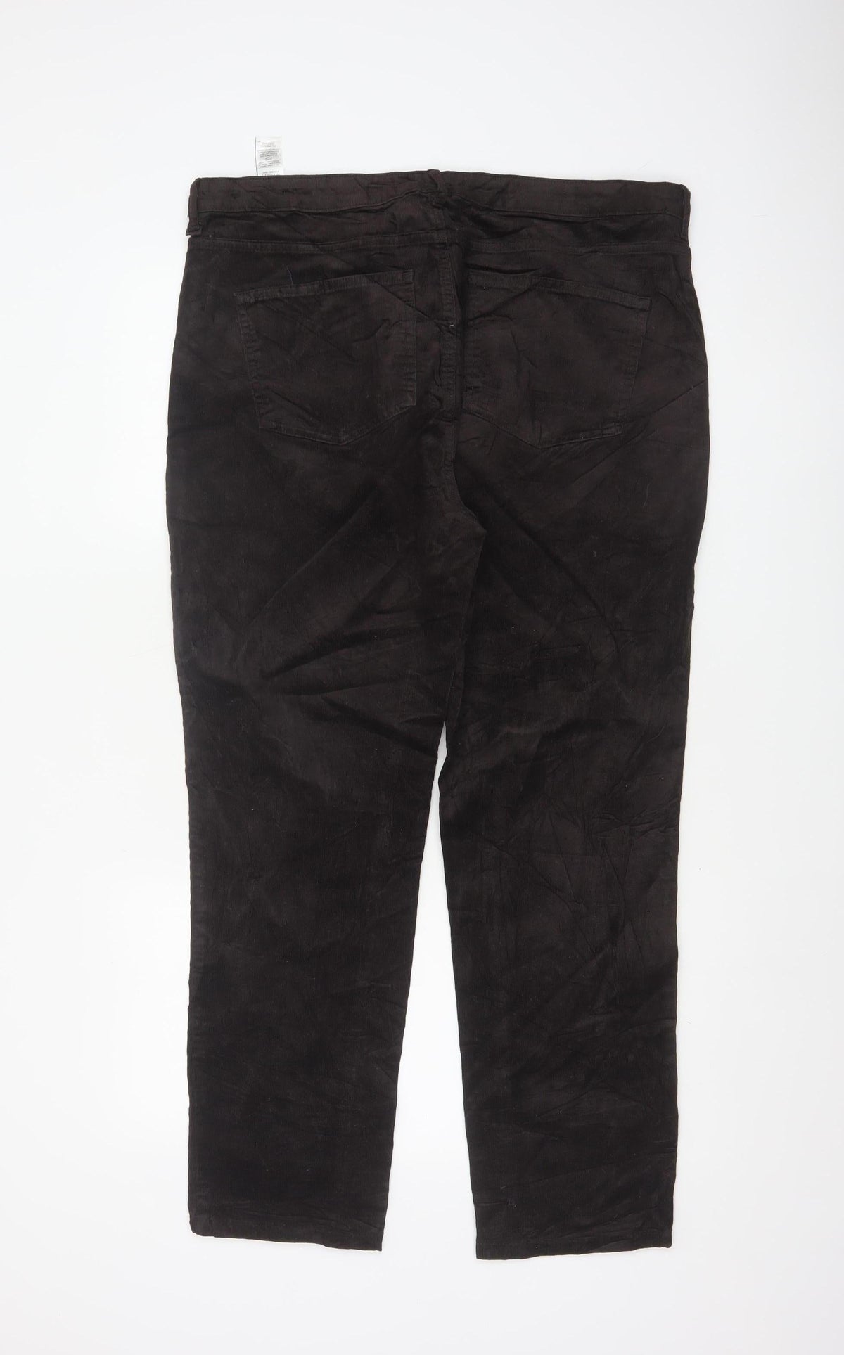 Marks & Spencer Women’s Black Size 18 Stretch Corduroy Trousers