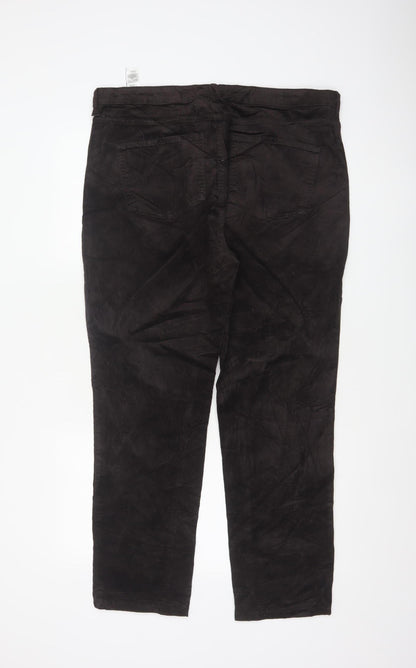 Marks & Spencer Women’s Black Size 18 Stretch Corduroy Trousers